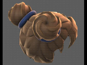 Base Hair for girl V03 3D Model