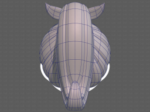Base Hair for girl V04 3D-Modell
