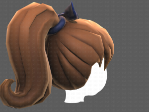 Base Hair for girl V04 3D-Modell