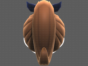 Base Hair for girl V04 3D-Modell