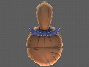 Base Hair for girl V04 3D-Modell