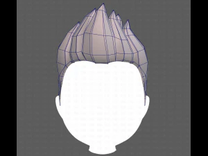Base Hair for Boy V03 3D Model