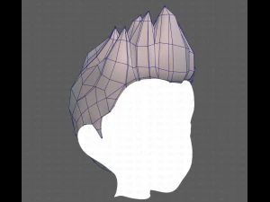 Base Hair for Boy V03 3D Model