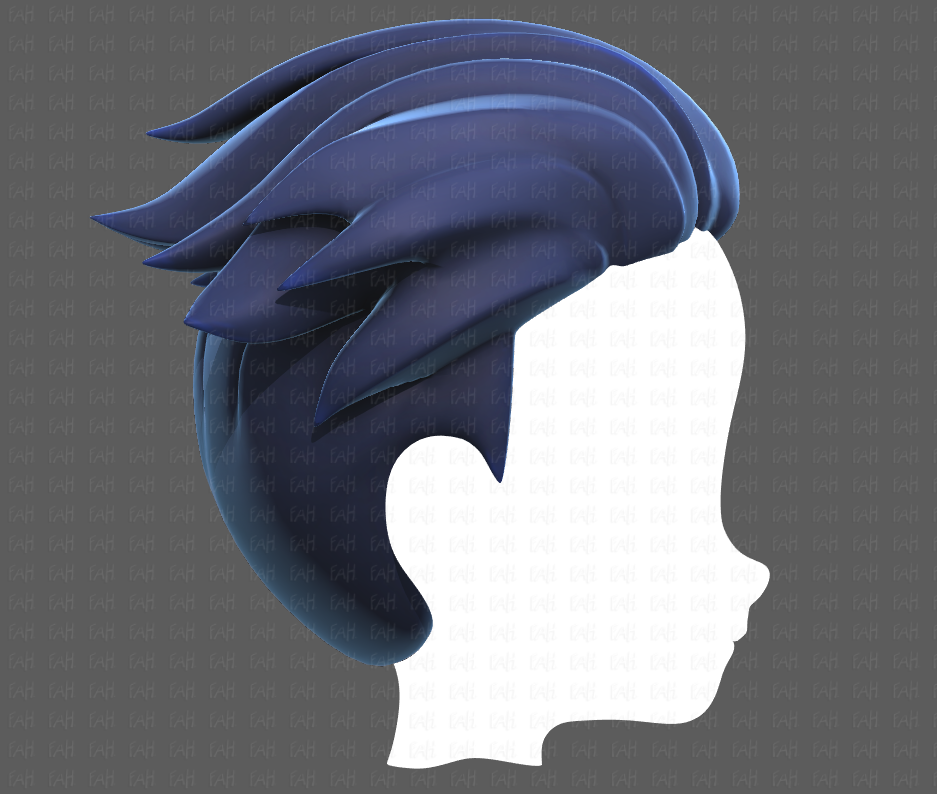 3d hair style for man v04 3D Model in Other 3DExport
