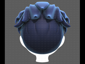 Base Hair for Boy V04 3D Модель