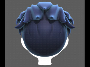 Base Hair for Boy V04 3D Model