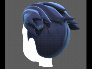 Base Hair for Boy V04 3D Модель