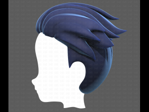 Base Hair for Boy V04 3D Модель