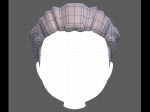 Base Hair for Boy V04 3D Модель