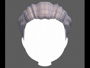 Base Hair for Boy V04 3D Model