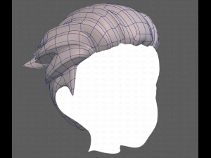 Base Hair for Boy V04 3D Model