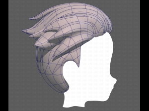 Base Hair for Boy V04 3D Модель
