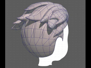 Base Hair for Boy V04 3D Model