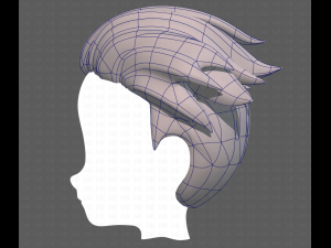 Base Hair for Boy V04 3D Модель