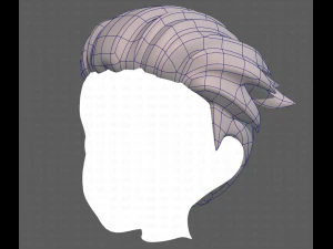 Base Hair for Boy V04 3D Model