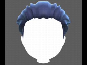 Base Hair for Boy V04 3D Модель
