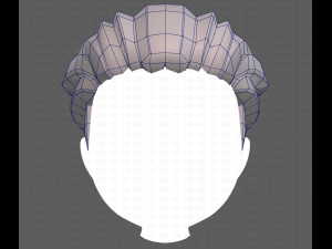 Base Hair for Boy V04 3D Модель