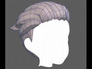 Base Hair for Boy V04 3D Модель