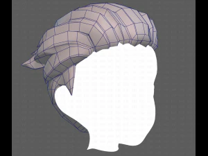 Base Hair for Boy V04 3D Model