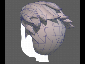 Base Hair for Boy V04 3D Модель