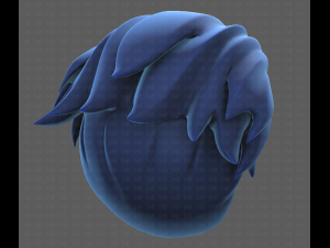Base Hair for Boy V04 3D Модель