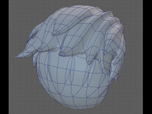 Base Hair for Boy V04 3D Model