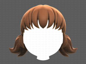 Base Hair for girl V05 3Dモデル