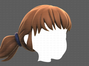 Base Hair for girl V05 3Dモデル