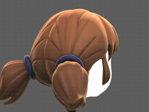 Base Hair for girl V05 3D Model