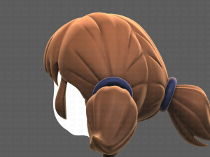 Base Hair for girl V05 3Dモデル