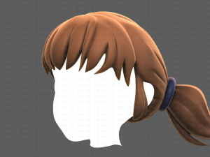 Base Hair for girl V05 3Dモデル