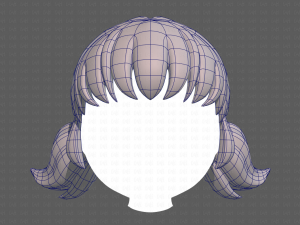 Base Hair for girl V05 3Dモデル
