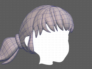 Base Hair for girl V05 3Dモデル