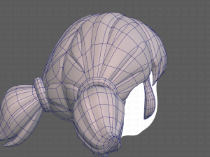 Base Hair for girl V05 3Dモデル