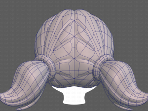 Base Hair for girl V05 3Dモデル