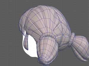 Base Hair for girl V05 3Dモデル