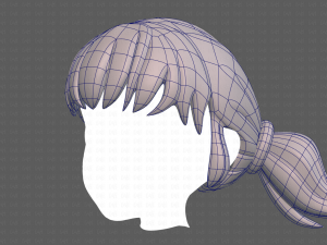 Base Hair for girl V05 3Dモデル