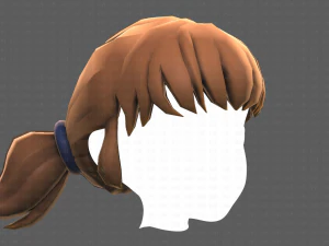 Base Hair for girl V05 3D Model