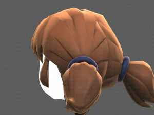 Base Hair for girl V05 3D Model