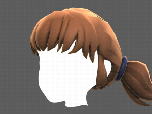 Base Hair for girl V05 3Dモデル