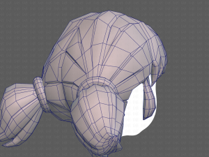 Base Hair for girl V05 3Dモデル