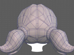 Base Hair for girl V05 3D Model