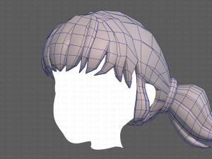 Base Hair for girl V05 3Dモデル