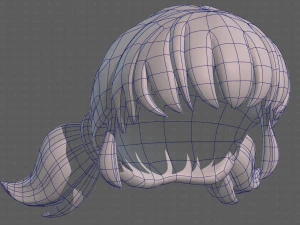 Base Hair for girl V05 3D Model
