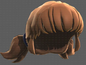 Base Hair for girl V05 3D Model