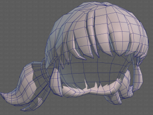 Base Hair for girl V05 3Dモデル
