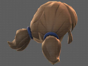 Base Hair for girl V05 3D Model