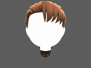 Base Hair for girl V06 Modèle 3D