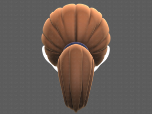 Base Hair for girl V06 Modèle 3D