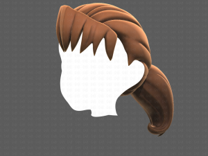 Base Hair for girl V06 Modèle 3D